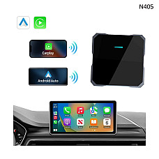 Безжичен мултимедиен адаптер с CarPlay и Android Auto – N405 - Sellzone.bg Безжичен мултимедиен адаптер с CarPlay и Android Auto – N405